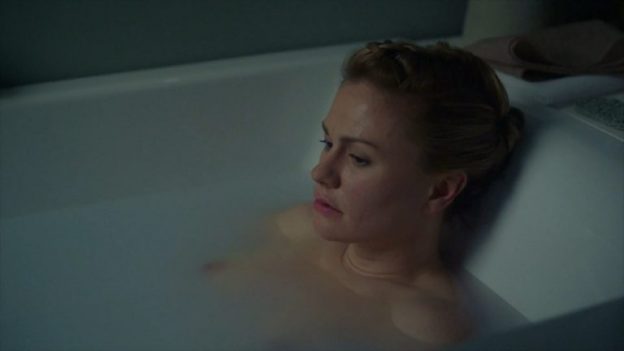 Anna Paquin Topless Bath Room Screencaps